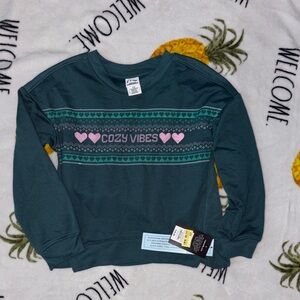 Kids sweater 8 medium - Teal and Pink